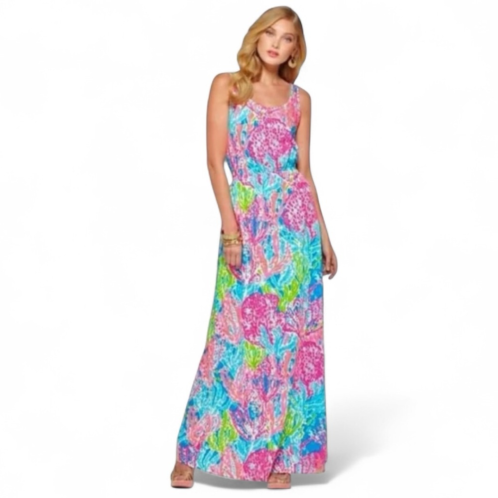Lilly Pulitzer Tria Maxi Dress in Multi Lets Cha Cha Sz XS